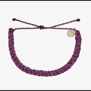 Pura Vida | Purple Solid Braided Bracelet | Friendship Bracelet